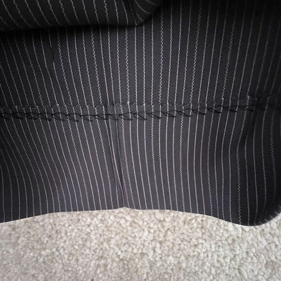 Bocaccio Uomo Pants‎ Men's 32 x 27 Gray Striped Dress Pant Pleated Front - Picture 9 of 9